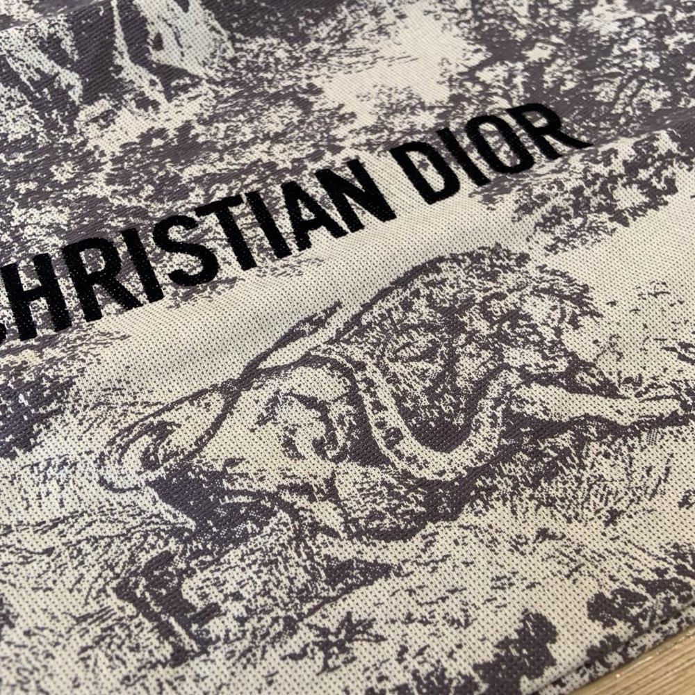 Christian Dior GWP 'Toile de Jouy' Canvas Tote - Grey - Picture 4 of 7